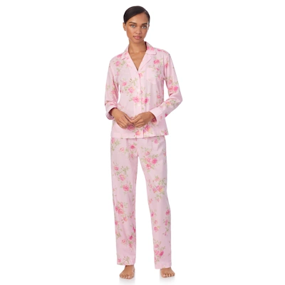 Ralph Lauren Classic Lawn LS Notch Collar PJ Set ILN92403