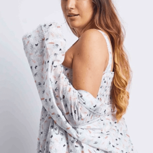 Cottonreal Fallon L/Sleeve Kimono Wrap