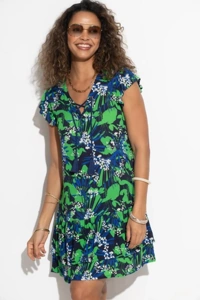 Pour Moi Gracie Crinkle Frill Swing Beach Dress 91123