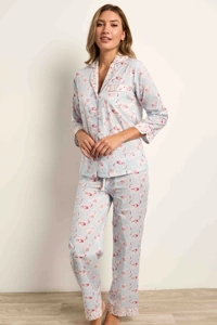 Cottonreal SuperVoile L/Slv PJ Set CRD0105/B