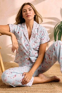 Cottonreal SuperVoile S/Slv PJ Set CRD0105/BS