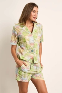 Cottonreal SuperVoile S/Slv Shortie PJ Set CRD1375/D