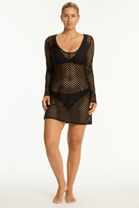 Sea level Castaway Mesh Kaftan SL9008CY