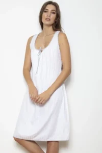 Cottonreal CRP300-EX Stripe Sweetheart Nightdress
