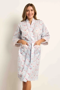 Cottonreal SuperVoile 3/4 Slv Kimono CRD0105/C