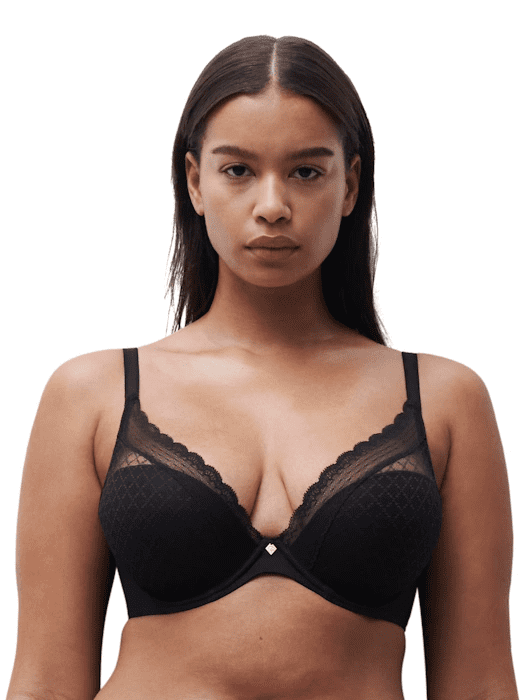 Chantelle Norah Chic Plunge T-Shirt Bra C16MNA Blk